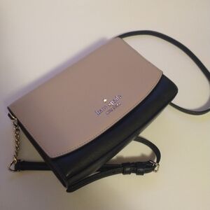 Kate Spade New York Staci Small Flap Crossbody Bag Two Tone Leather Purse